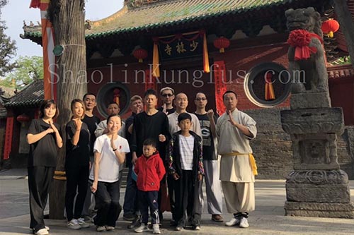 Our students in 2019 studying Shaolin
