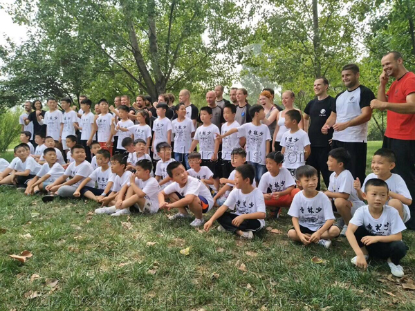 Our students in 2017 August in shaolin temple Dengfeng city.